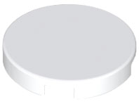 Tile, Round 2 x 2 with Bottom Stud Holder