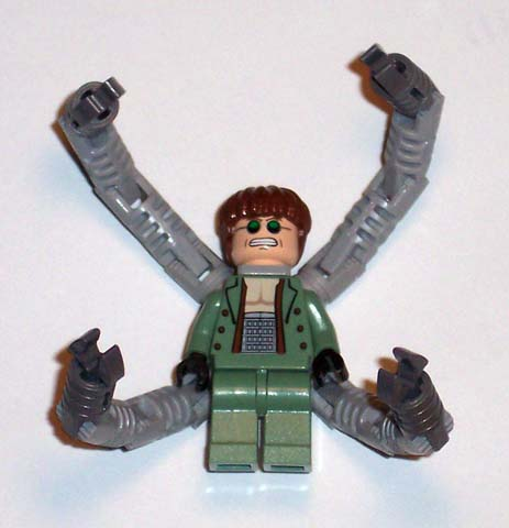Dr. Octopus (Otto Octavius) / Doc Ock, Sand Green Jacket, Sand Green Legs, Clenched Teeth Smile - With Arms