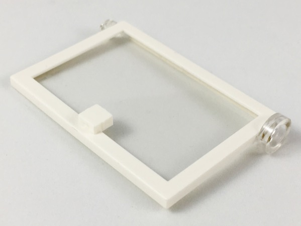 Door 1 x 4 x 5 Right with Trans-Clear Glass