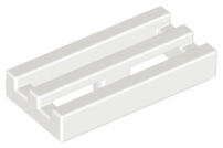 Tile, Modified 1 x 2 Grille with Bottom Groove / Lip