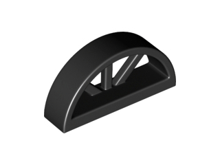 Window 1 x 4 x 1 2/3 with Spoked Rounded Top