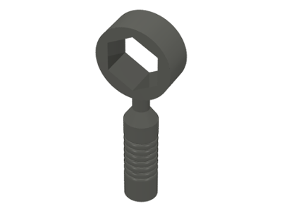 Minifigure, Utensil Tool Box Wrench - 6-Rib Handle