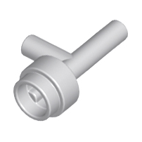 Minifigure, Utensil Space Gun / Torch - Without Grooves