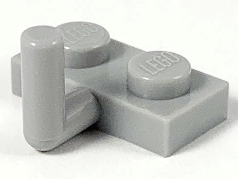 Plate, Modified 1 x 2 with Bar Arm Up (Undetermined Type)