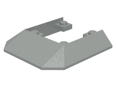 Wedge 6 x 6 Cutout (Train Roof)