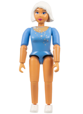 Belville Female - Medium Blue Top with Silver Stars, White Hair, Stella