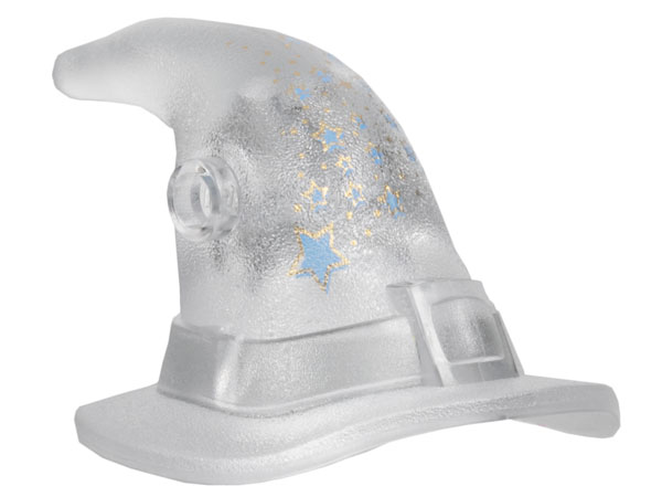 Belville, Clothes Hat, Witch Hat with Gold and Medium Blue Stars and Dots Pattern