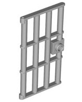 Door 1 x 4 x 6 Barred with Stud Handle