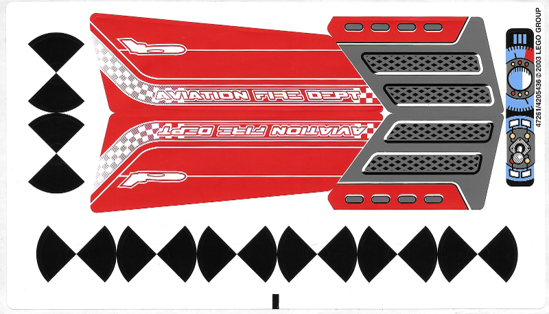 Sticker Sheet for Set 8454 - (47261/4205436)