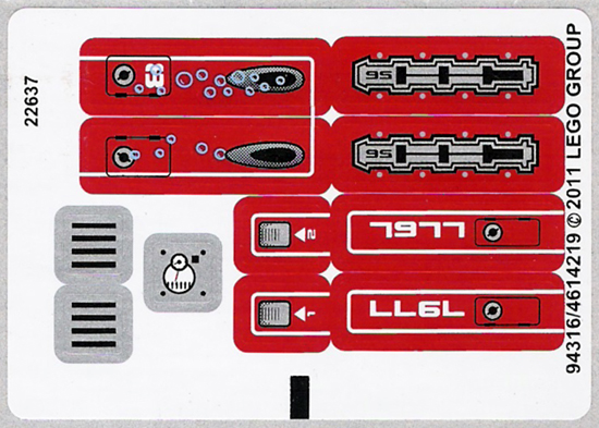 Sticker Sheet for Set 7977 - (94316/4614219)