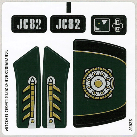 Sticker Sheet for Set 76006 - (14676/6042946)