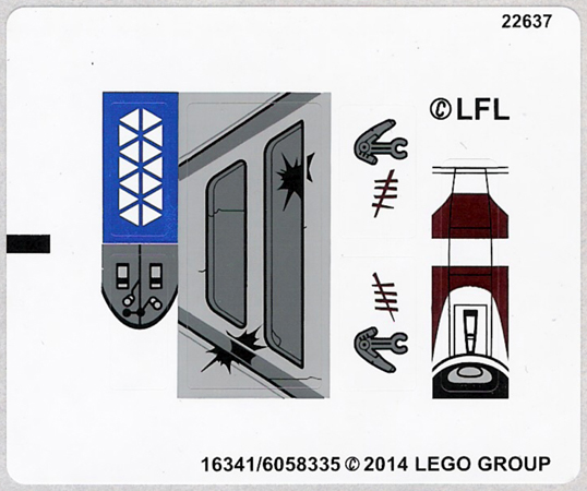 Sticker Sheet for Set 75037 - International Version - (16341/6058335)