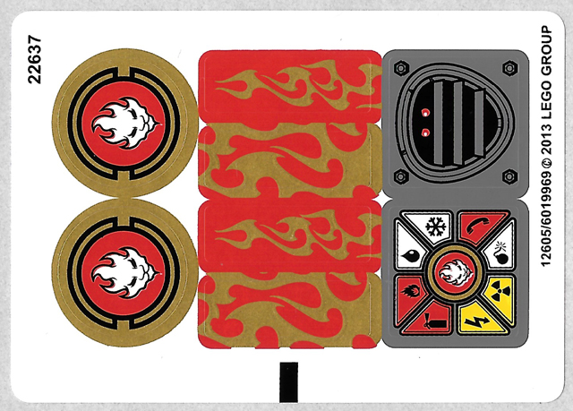 Sticker Sheet for Set 70500 - (12605/6019969)