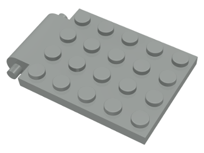 Plate, Modified 4 x 5 with Trap Door Hinge