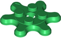 Plate, Round 2 x 2 with 6 Gear Teeth / Flower Petals