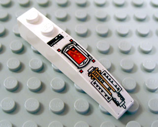 Slope, Curved 6 x 1 with 2 Studs with SW Control Panel Pattern