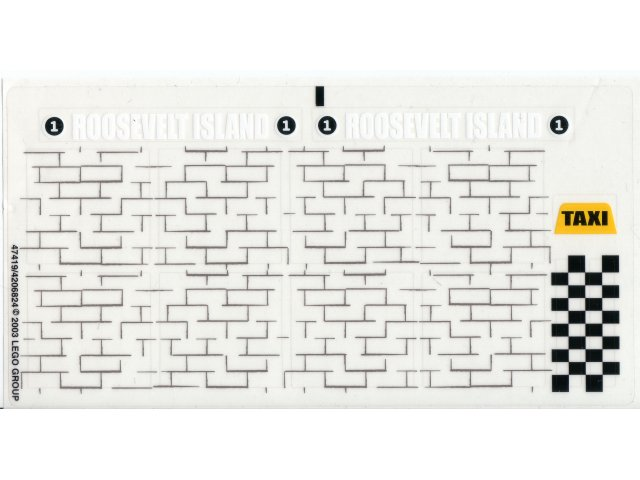 Sticker Sheet for Set 4852 - (47419/4206824)