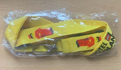 Lanyard with LEGOLAND Hotel and Bellhop Pattern