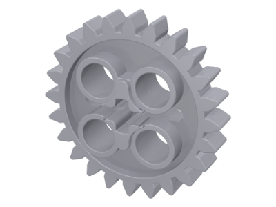 Technic, Gear 24 Tooth (2nd Version - 1 Axle Hole)