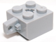 Hinge Brick 2 x 2 Locking with 1 Finger Vertical and Axle Hole (+ Shape)