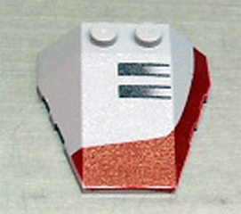 Wedge 4 x 4 Triple with Stud Notches with Set 7260 Left Pattern