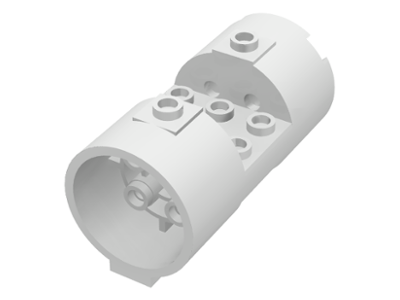 Cylinder 3 x 6 x 2 2/3 Horizontal - Round Connections Between Interior Studs