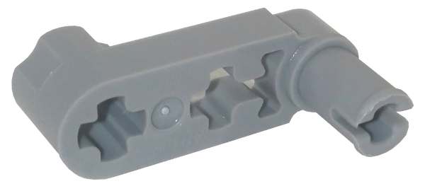 Technic, Liftarm, Modified Crank / Pin 1 x 3 - Axle Holes and Squared Pin Hole
