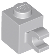 Brick, Modified 1 x 1 with Clip (Horizontal Grip)