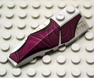 Wedge 6 x 2 Left with Purple Wing Pattern