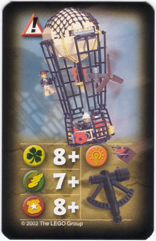Orient Expedition Game Card, Hazard - Balloon