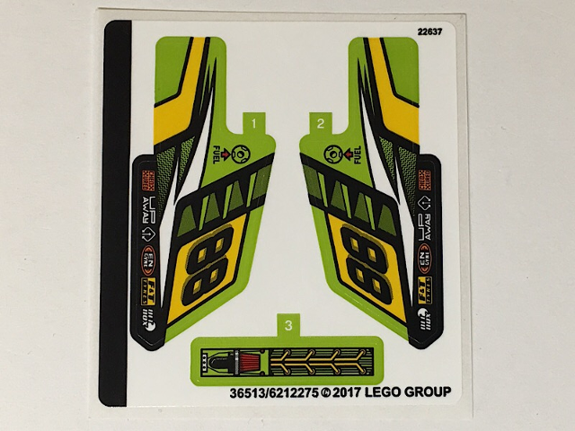 Sticker Sheet for Set 42072 - (36513/6212275)