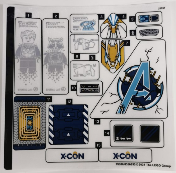 Sticker Sheet for Set 76192 - (79006/6350255)