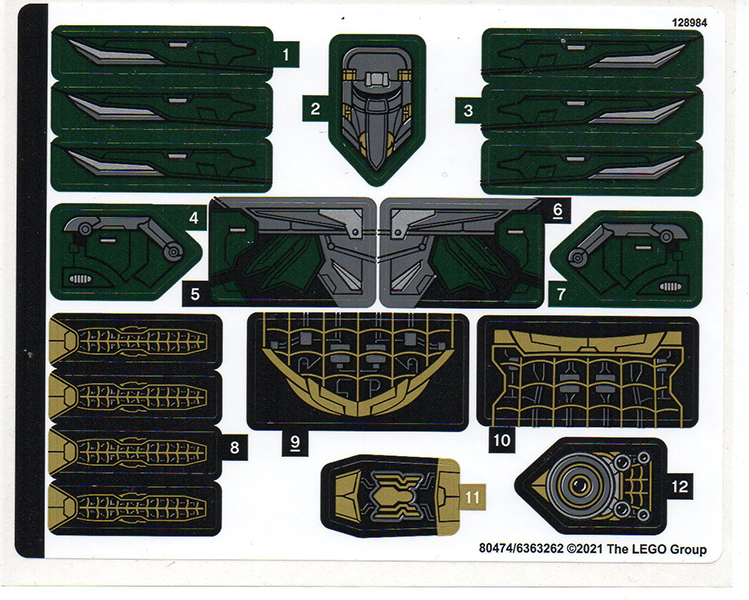 Sticker Sheet for Set 76195 - (80474/6363262)