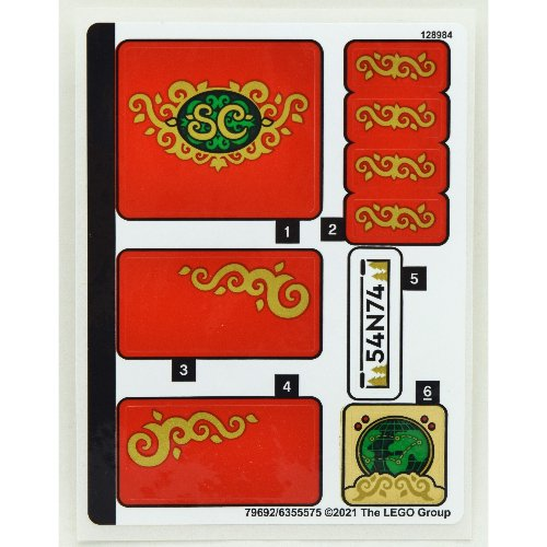 Sticker Sheet for Set 40499 - (79692/6355575)