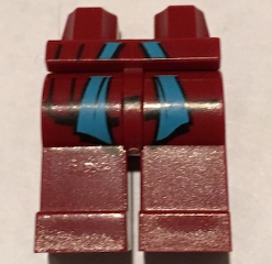 Hips and Legs with Robe Tails and Dark Azure Sash Pattern