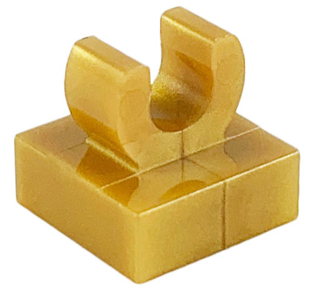 Tile, Modified 1 x 1 with Open O Clip