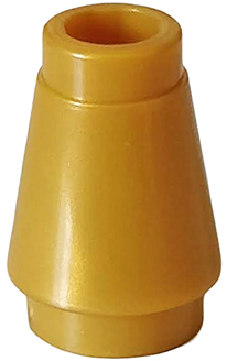 Cone 1 x 1 with Top Groove