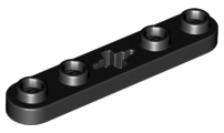 Technic, Plate 1 x 5 with Smooth Ends, 4 Studs and Center Axle Hole