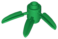 Plant Brick, Round 1 x 1 with 3 Bamboo Leaves