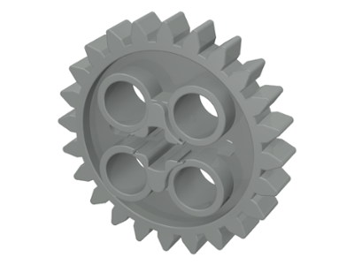 Technic, Gear 24 Tooth (2nd Version - 1 Axle Hole)