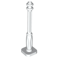 Support 2 x 2 x 7 Lamp Post, 6 Base Flutes