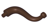 Elephant Tail / Trunk with Bar End - Short Curved Tip