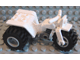 [P 30187c05 (White)] Tricycle with Dark Bluish Gray Chassis & Light Bluish Gray Wheels