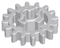 [P 94925 (Light Bluish Gray)] Technic, Gear 16 Tooth (Second Version - Reinforced)