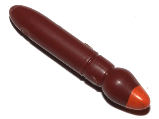 [P 93552pb03 (Reddish Brown)] Minifigure, Utensil Paint Brush with Orange Tip Pattern