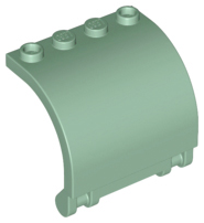 [P 18910 (Sand Green)] Panel 3 x 4 x 3 Curved with Double Clip Hinge