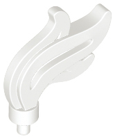Minifigure, Plume Feather Triple Compact / Flame / Water