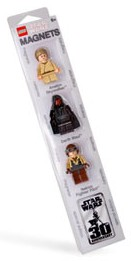 [G 852086 (No Colour)] Magnet Set, Minifigures SW (3) Special Edition 3 - Anakin Skywalker, Darth Maul, Naboo Fighter Pilot blister pack