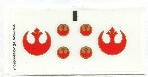 [P 7668stk01 (No Colour)] Sticker Sheet for Set 7668 - (61901/4520313)