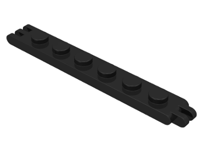 Hinge Plate 1 x 6 with 2 and 3 Fingers On Ends